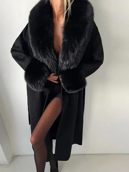 Lynsrea - Fur Wool Jacket